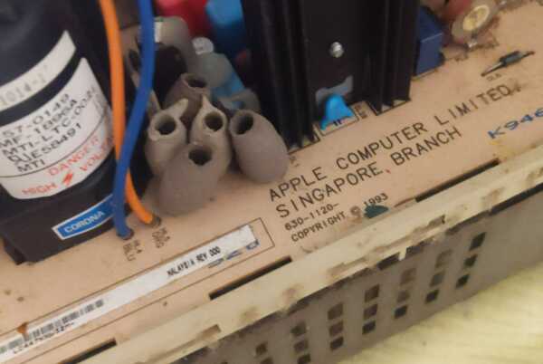 Potter wasp nests next to the CRT flyback transformer